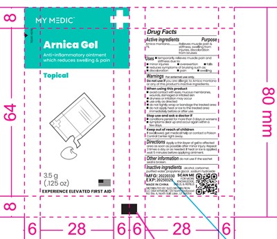 Dosage (Mymedic Arnica Gel Label)